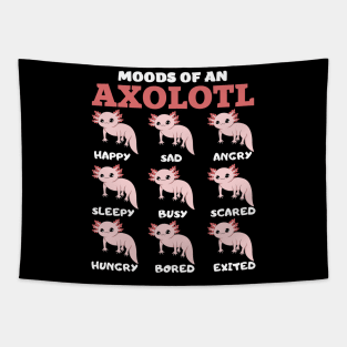 Moods of an axolotl axolotls lover Tapestry