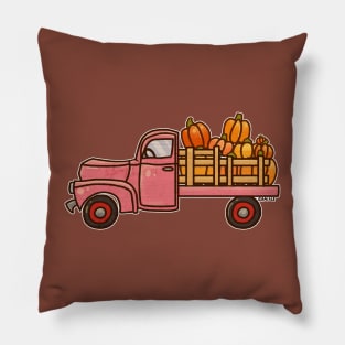 Pickup A Pumpkin! (Pink Version) Pillow