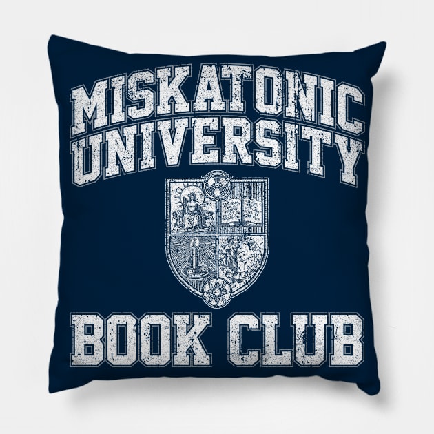 Miskatonic University Book Club Pillow by huckblade