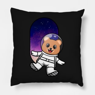 Astronaut tiddy bear in the space Pillow
