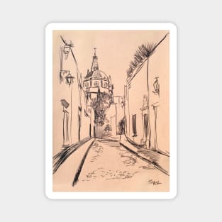 Street scene study Magnet