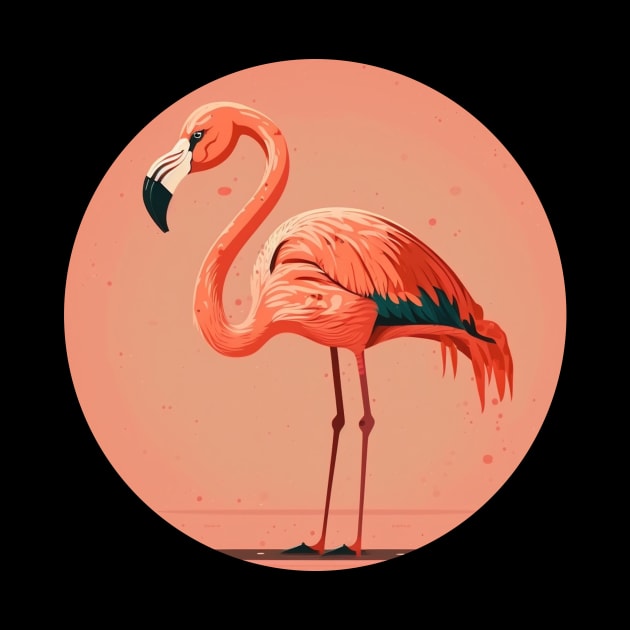 Pink Flamingo Minimal, Love Flamingos by dukito