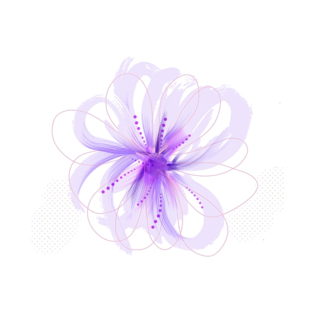 flower illustration Passion minimal linear by carolsalazar