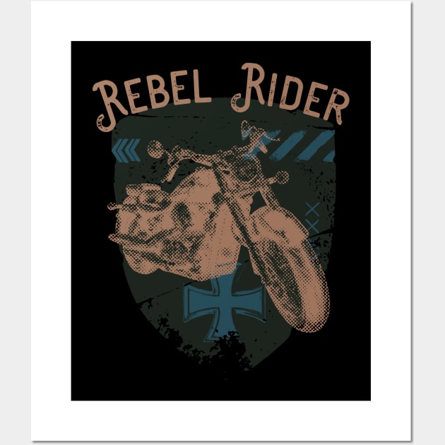 Rebel Rider Motorcycle Vintage Biker