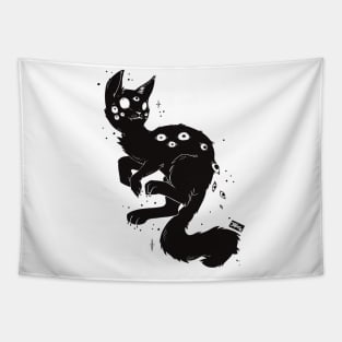 Cute Third Eye Cat With Eyes Tapestry