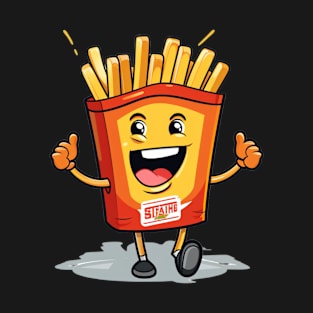 kawaii french fries T-Shirt cute potatofood T-Shirt