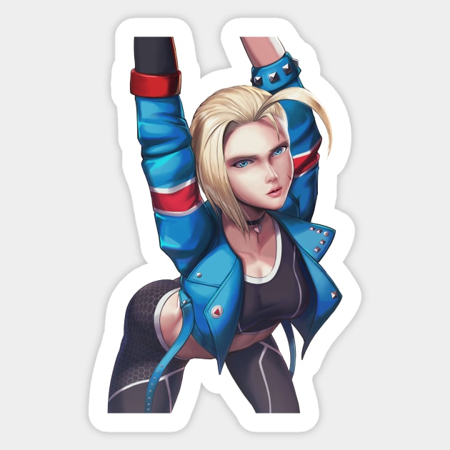 Cute Chibi Cammy SF6 T-Shirt - Video Games Lover - Sticker