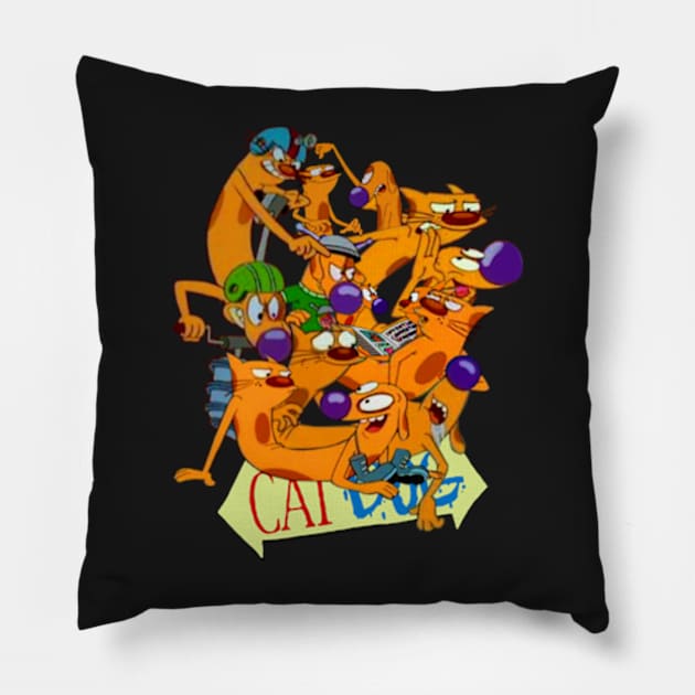 catdog Pillow by thebeatgoStupid