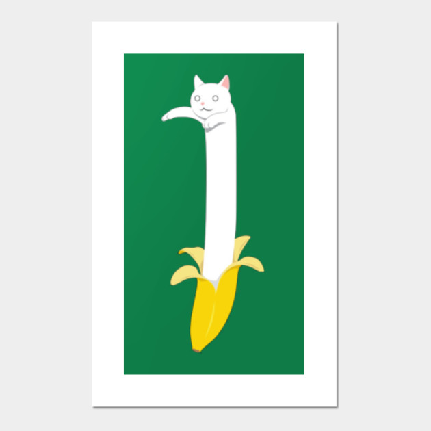 Banana Cat Banana Cat Poster E Stampa Artistica Teepublic It