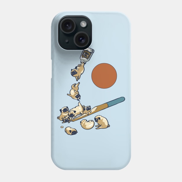 Good Morning Pugs Phone Case by huebucket