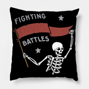 Fighting Invisible Battles Pillow