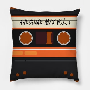 Awesome Mixtape. Vol. 1 Cassette Tape Retro Vintage Pillow