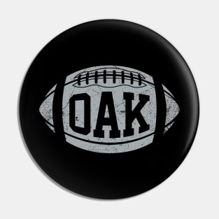 OAK Retro Football - Black Pin