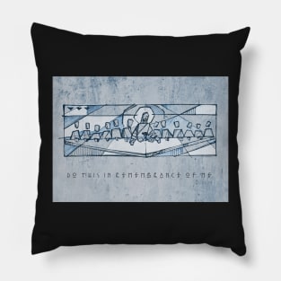 Jesus Christ and disciples at Last Supper Pillow