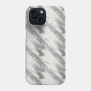 Gray abstraction on a light background, oblique stripes Phone Case