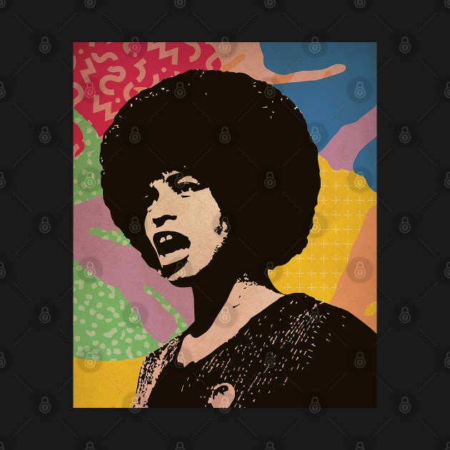 Vintage Poster - Angela Davis Style by Pickle Pickle