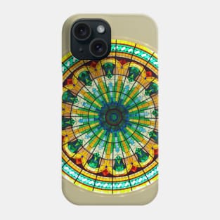 Colorful Round Stained Glass Multicolor Mosaic Kaleidoscope Phone Case