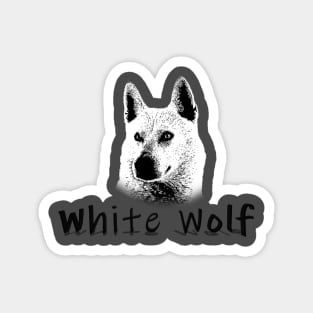 White Wolf Magnet