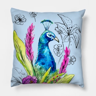 Peacock Pillow