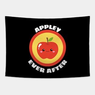 Appley Ever After - Apple Pun Tapestry