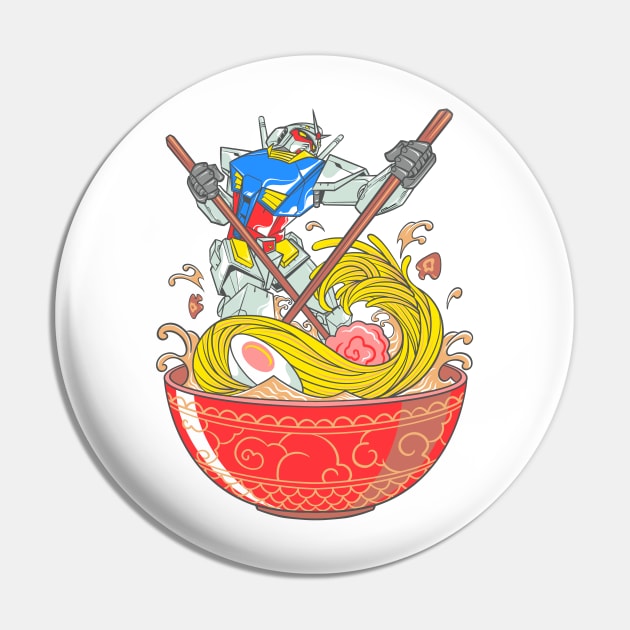 Ramen mecha Pin by bayooart