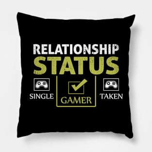 Gamer Relationship Status Pillow