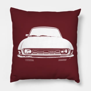 Austin Allegro 1970s classic car monoblock white Pillow