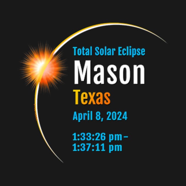 Mason Texas Tx Total Solar Eclipse 2024 1 by Diana-Arts-C