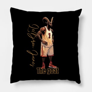 Lebron James goat Victor illustration artwork Pillow