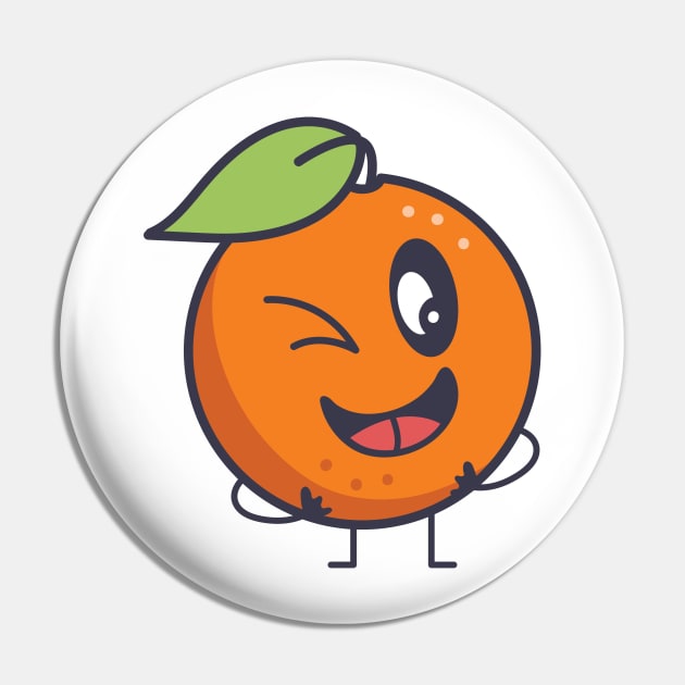 Sassy Orange Pin by Jonathan Wightman