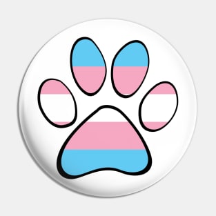 Transgender Pride Paw Pin