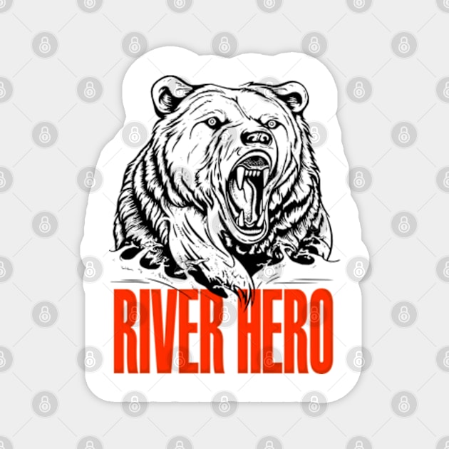 River hero Magnet by GraphGeek