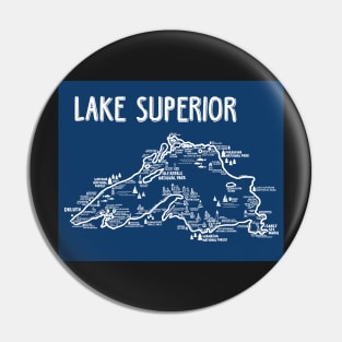 Lake Superior Map Pin