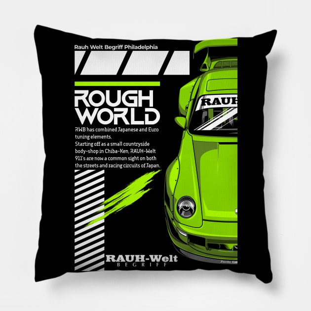 Rauh Welt RWB Green Pillow by aredie19