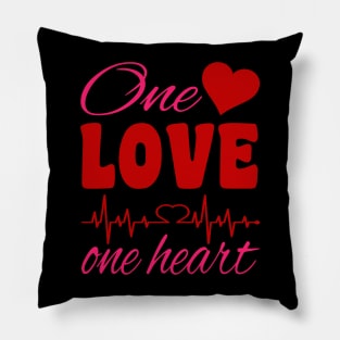 One Love One Heart Pillow