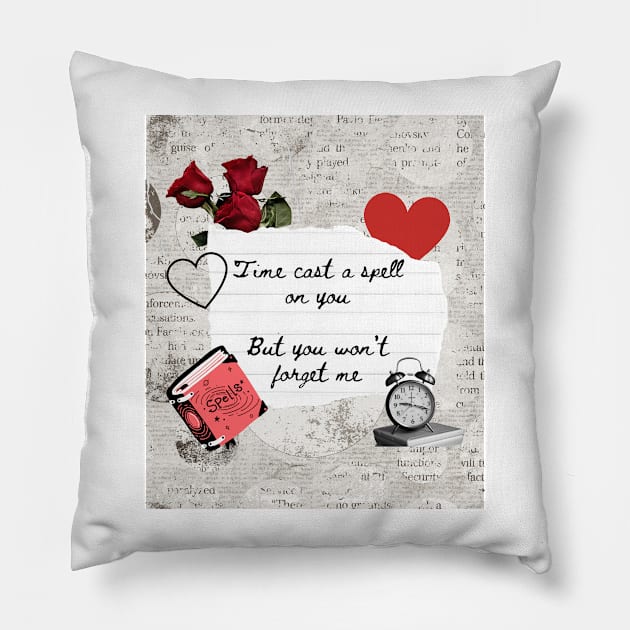 Silver Springs Lyrics Print Pillow by madiwestdal