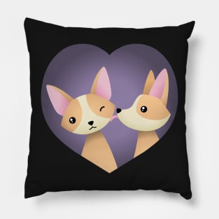 Corgi love Pillow