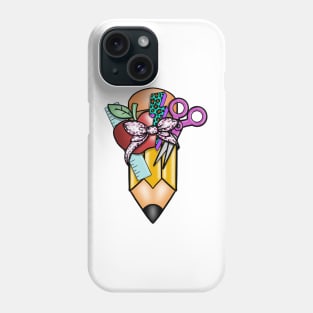 Back to school pencil Phone Case