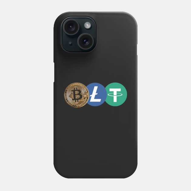 Bitcoin, Litecoin and Tether masks! BLT crypto! Phone Case by chessmate