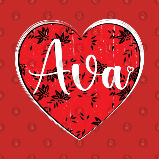 I Love Ava First Name I Heart Ava by ArticArtac