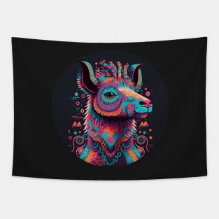 A llama feeling the rhythm Tapestry