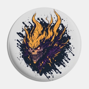 Beast in hell Pin