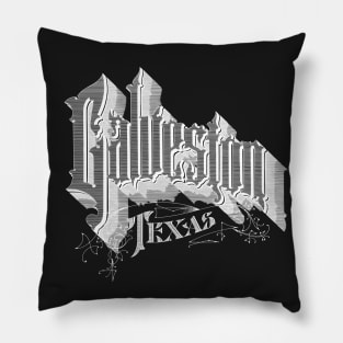 Vintage Galveston, TX Pillow