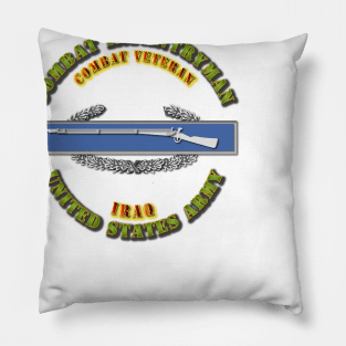 Army - CIB - 1st Award - Combat Veteran - Iraq Pillow