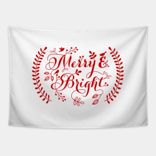 Merry and Bright, Merry Christmas Tapestry