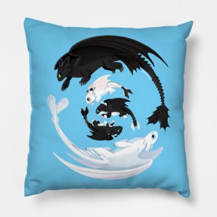 HTTYD- Toothless and Family Pillow