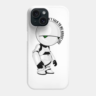 Marvin - Life Quote (black text) Phone Case