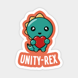 Unity Day Kind Dinosaur T-Rex Unity-Rex Anti Bullying Magnet