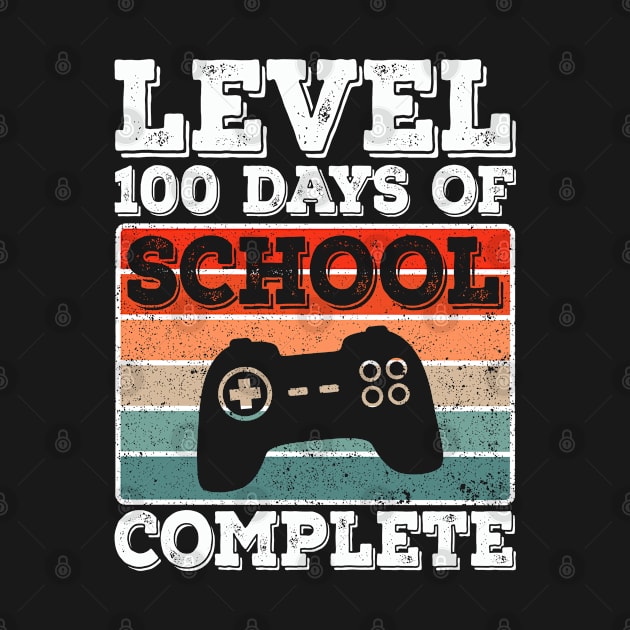 Level 100 Days Of School Complete, Boys Gamer Video Games by auviba-design