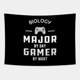 biology major by day gamer by night Tapestry